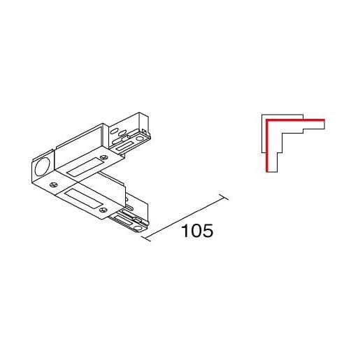 SIDELITE - BINARIO SITRACK 230V Congiunzione a 90? - Terra esterno 90? NE 380V 16A