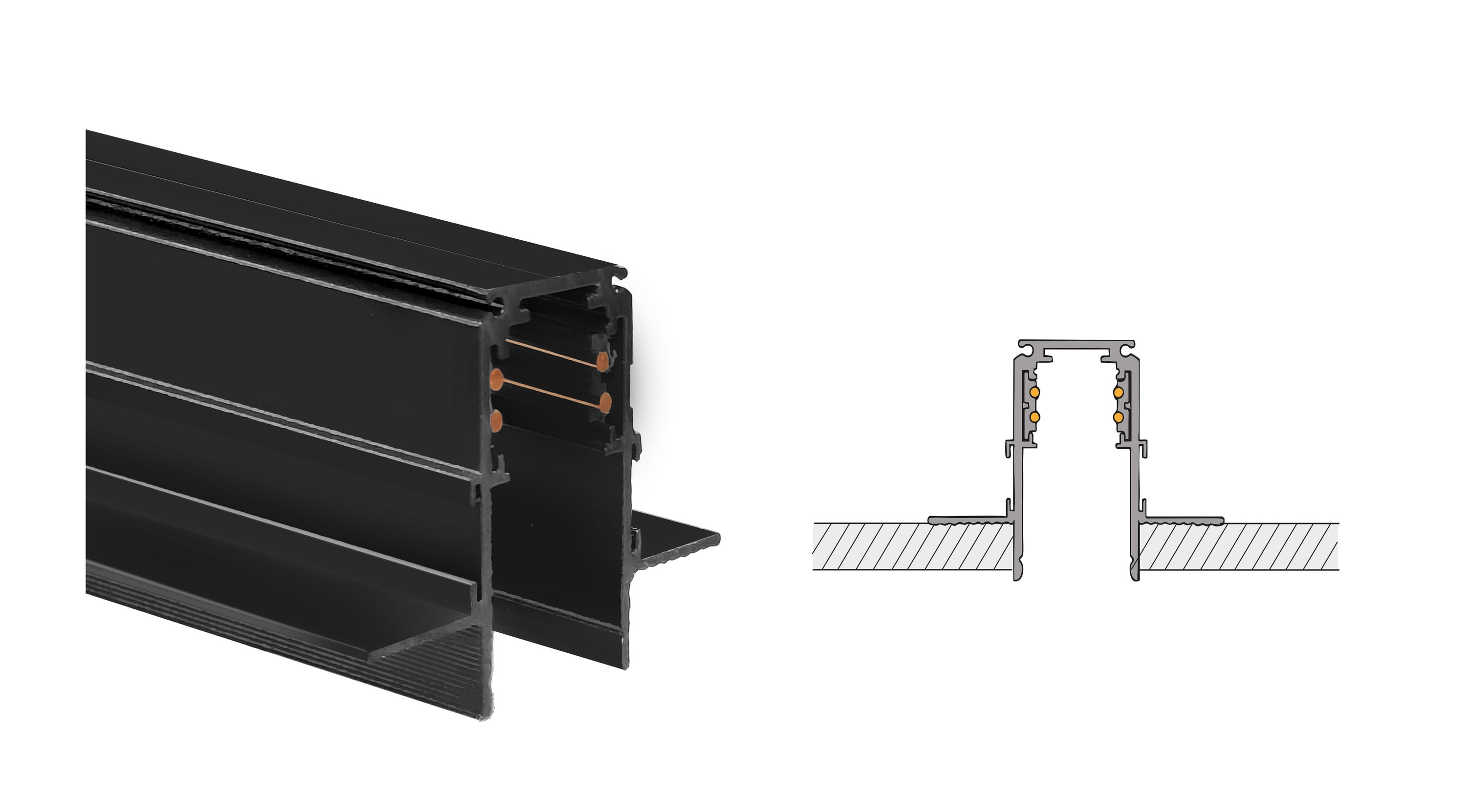 SIDELITE - Binari M-System 48V INCASSO L.1000mm NE