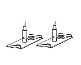 SIDELITE - KIT sospensione a filo (con fune in acciaio Ø 1,2mm - L. 3100mm - morsetti micro