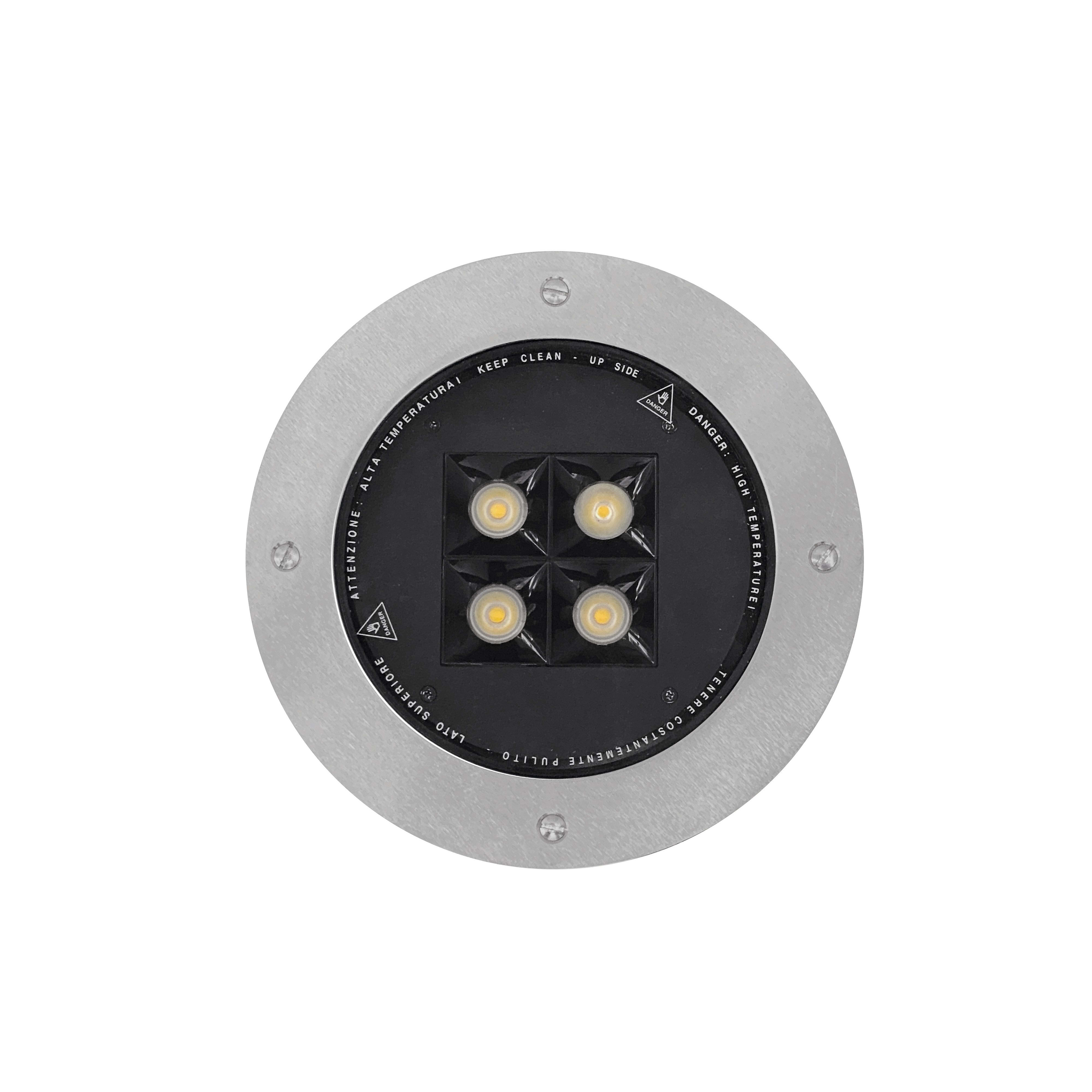 SIDELITE - OLODUM-RULED 220 FLAT MDF 20W 1710lm 3000K IP67 INOX 45? 220-240V 50/60Hz 700mA