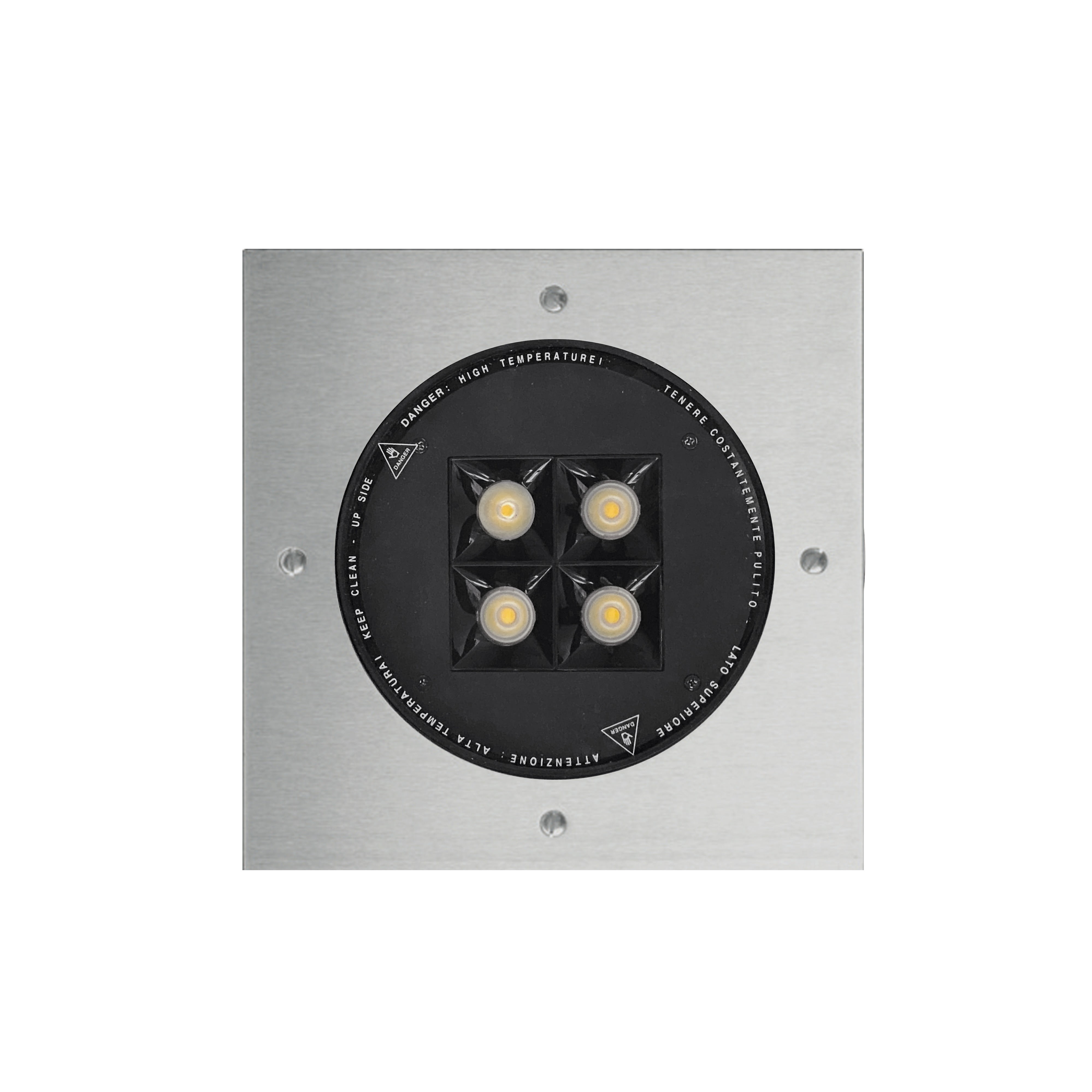 SIDELITE - OLODUM-RULED 220-Q FLAT MDF 20W 1710lm 3000K IP67 INOX 45? 220-240V 50/60Hz 700m