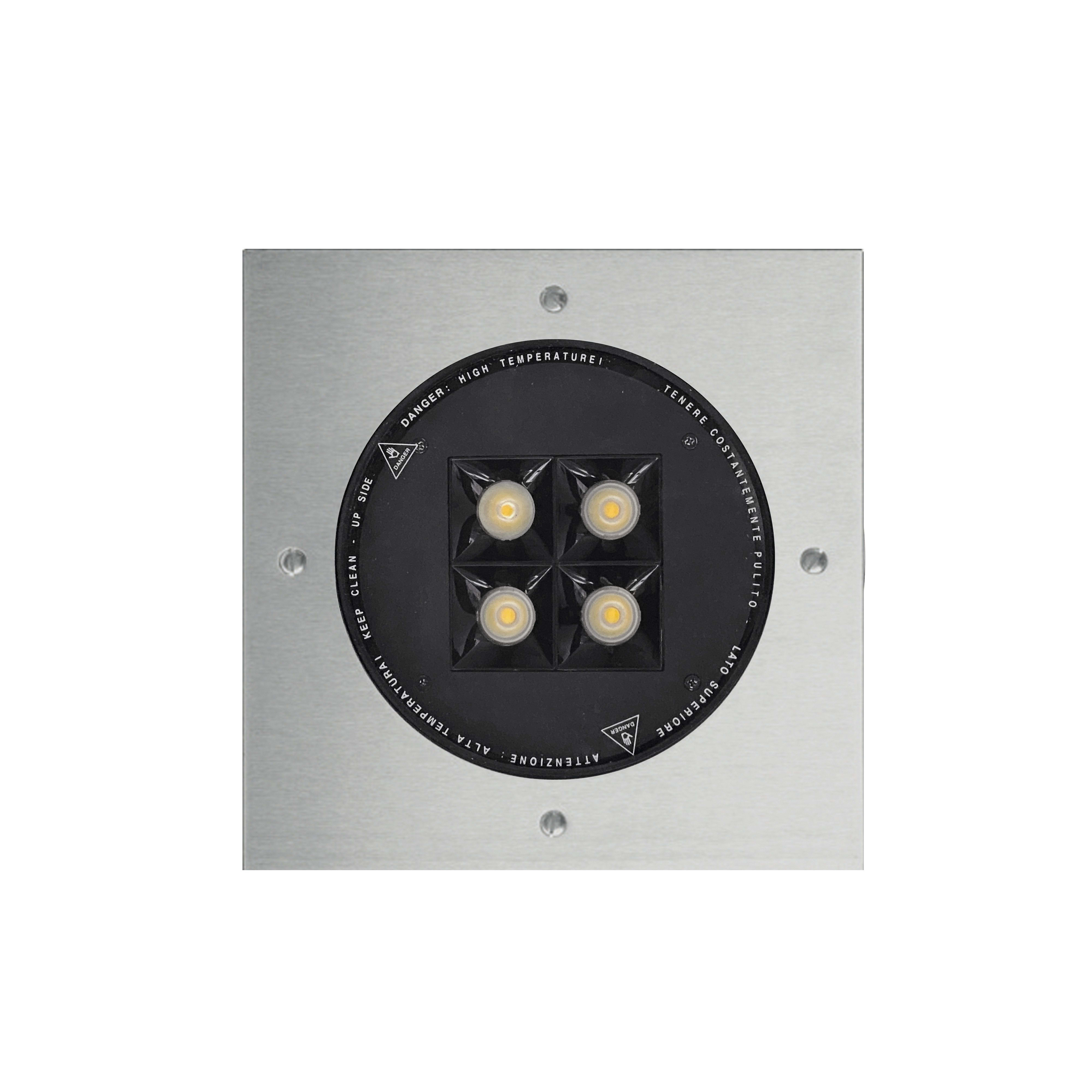 SIDELITE - OLODUM-RULED 220-Q FLAT MDF 20W 1282lm 3000K IP67 INOX ASI? 220-240V 50/60Hz 700