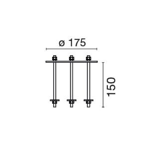 SIDELITE - Piastra tirafondi