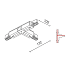 SIDELITE - BINARIO SITRACK 230V Congiunzione a T - contatto di terra destro esterno NE 380V