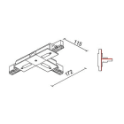 SIDELITE - BINARIO SITRACK 230V Congiunzione a T Contatto di terra destro interno. BI 380V