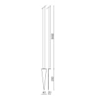 SIDELITE - Asta con picchetto in acciaio inox - H. 1600mm NE