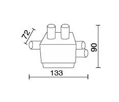 SIDELITE - Scatola derivazione 5 vie IP68