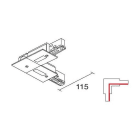SIDELITE - BINARIO SITRACK 230V INCASSO Contatto di terra interno 90? NE 380V 16A