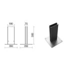 SIDELITE - Base palo per fissaggio a pavimento Pole base for floor mounting GRA