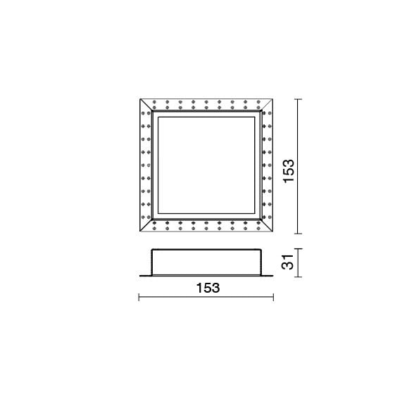 SIDELITE - kit incasso cornice rasamento