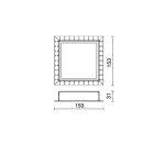 SIDELITE - kit incasso cornice rasamento