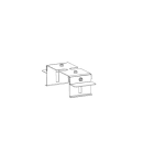 SIDELITE - KIT STAFFA PER FISSAGGIO A PLAFONE n°1 pezzo