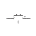 SIDELITE - Kit estruso alluminio 2mt BI