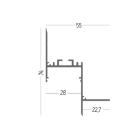 SIDELITE - Kit estruso alluminio 3mt BI