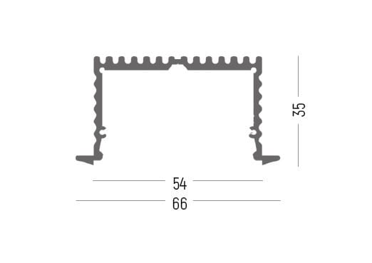 SIDELITE - Kit estruso alluminio 2mt BI
