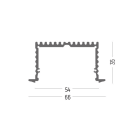 SIDELITE - Kit estruso alluminio 2mt BI