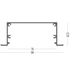 SIDELITE - Kit Estruso alluminio 2mt BI