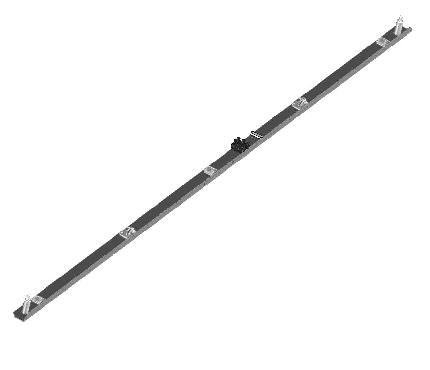 SIDELITE - Kit di fissaggio a sospensione per pannello 600 x 1200mm