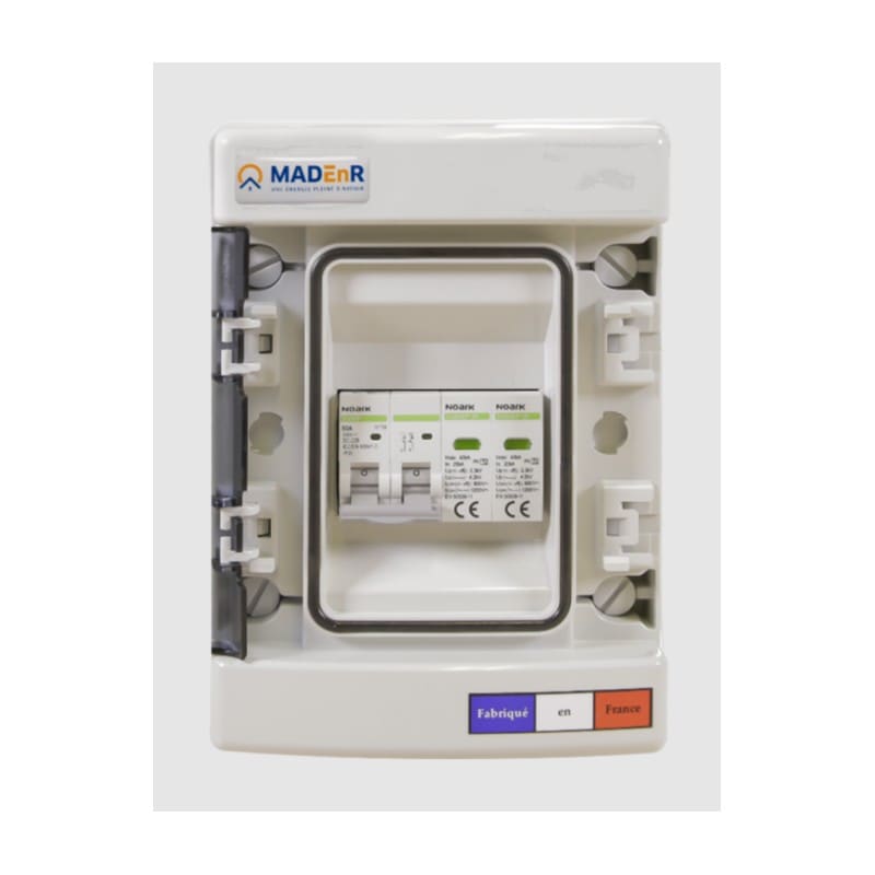 Madenr PV - Coffret DC 500V - 1 MPPT > (2 strings MC4 en //) + 1 sortie DC vers onduleur (bo