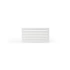 Cpro - Grille soufflage lames courbes 400x150 blanc mat