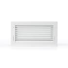 Cpro - Grille de reprise ailettes droites 400x200 blanc mat