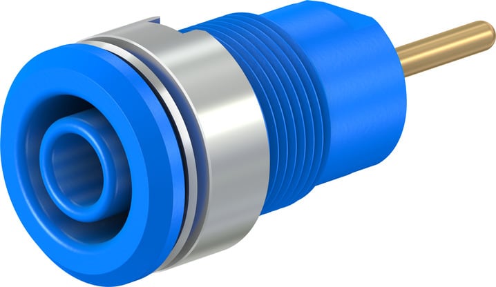 Multi Contact - Douille 4 mm de securite bleu