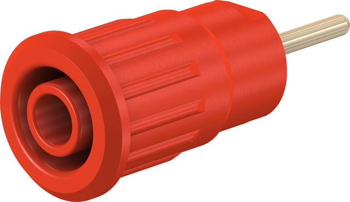 Multi Contact - Douille 4 mm de securite rouge