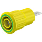 Multi Contact - Douille 4 mm de securite vert-jaune