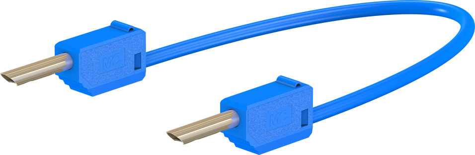 Multi Contact - Cordon de liaison 2 mm 30 cm bleu
