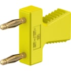 Staubli - Cavalier 2 mm de court-circuits jaune