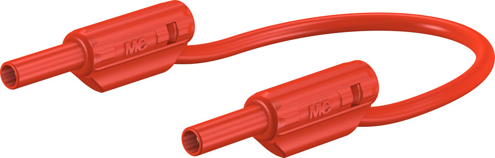 Multi Contact - Cordon de mesure de securite 2 mm 100 cm rouge