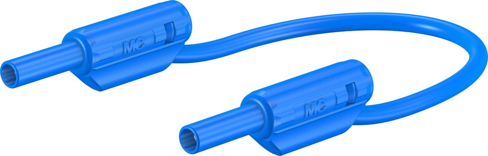 Multi Contact - Cordon de mesure de securite 2 mm 100 cm bleu