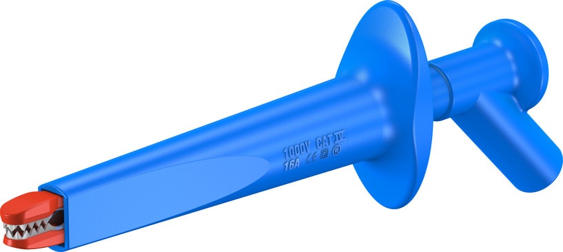 Multi Contact - Grippe-fils 4 mm a machoires robustes bleu