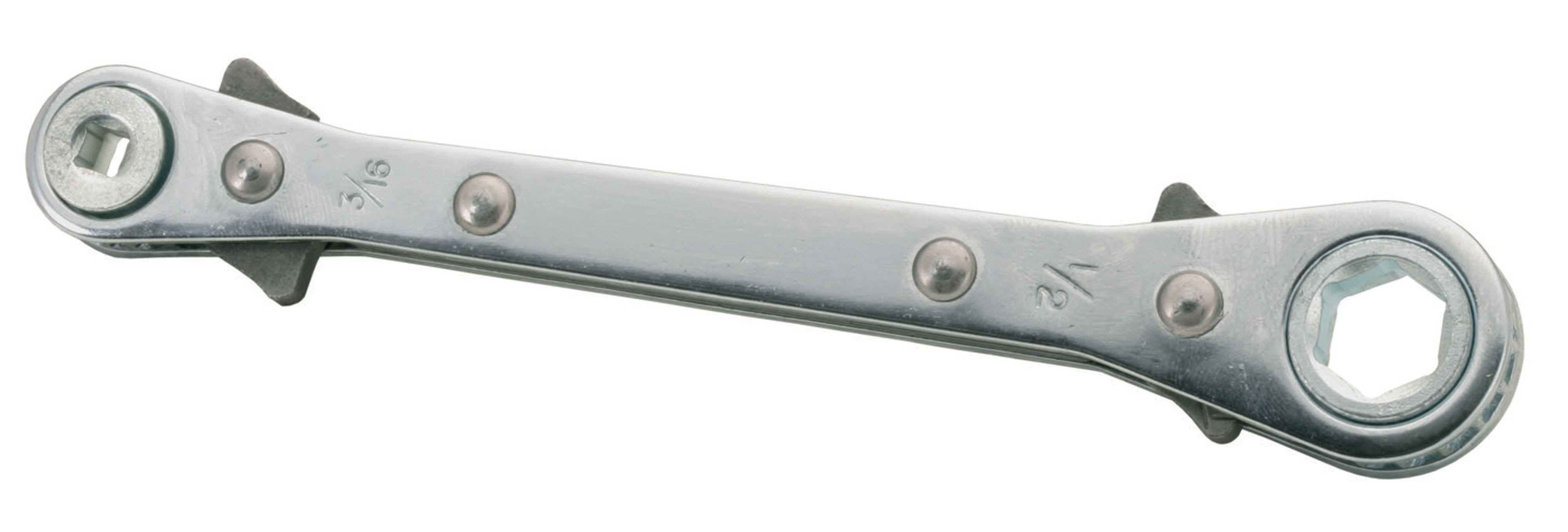 Teddington - Clé à cliquet carré réversible 3/16", 1/4", 1/2", 9/16"