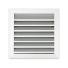 Teddington - Grille de reprise et rejet Air Neuf 500 x 500 ailettes 45° RAL 9010 - 1880 m3/h