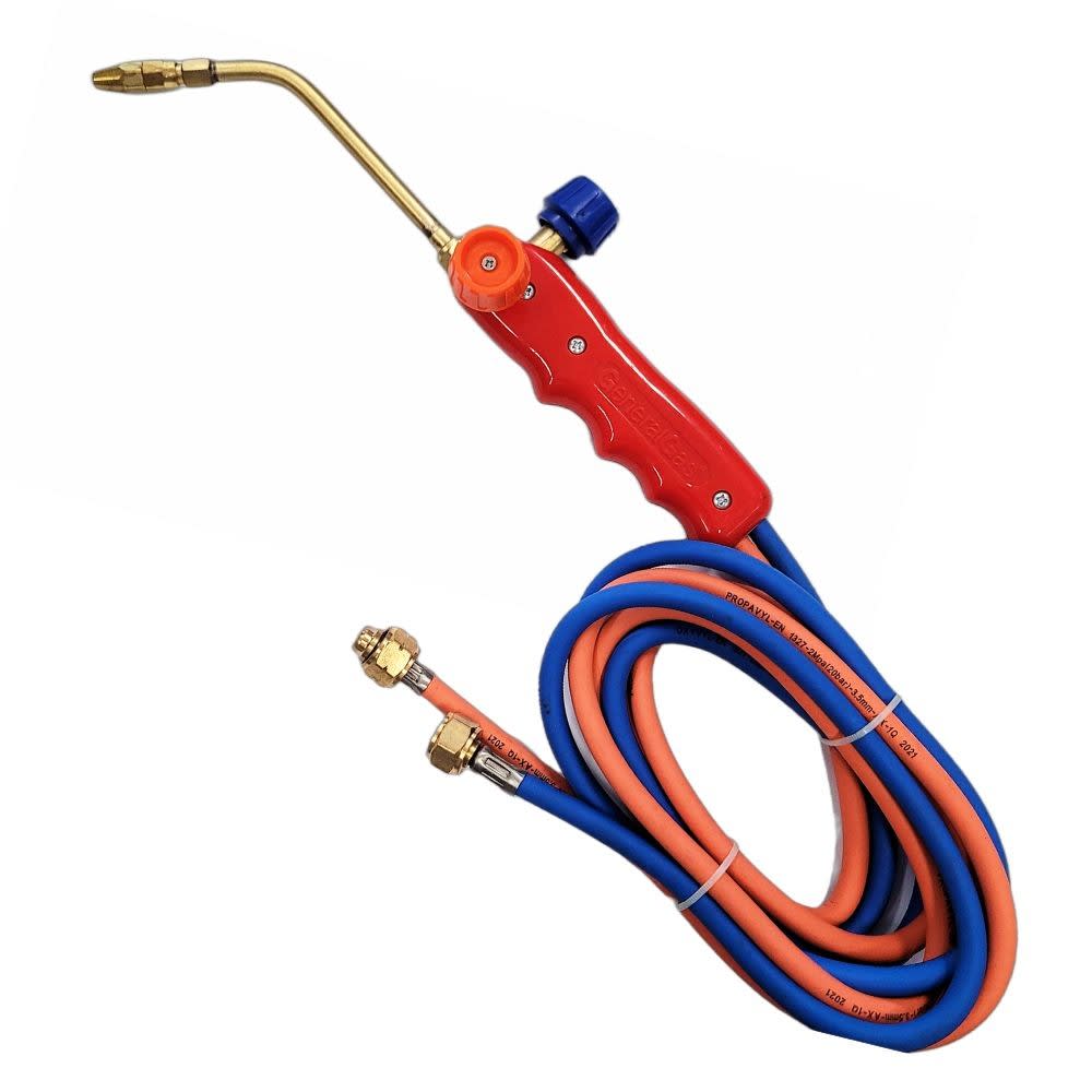 Teddington - Chalumeau de brasage avec tuyau de 2 m, lance et buse 160 L/h MINIFLAME