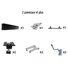 Teddington - Kit de fixation pour panneau solaire suivant sur toiture en tôle ondulée