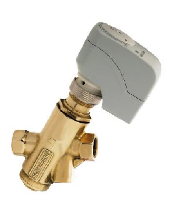 Teddington - Vanne 2 voies avec servomoteur 24VDC / 0-10V pour équilibrage et régulation