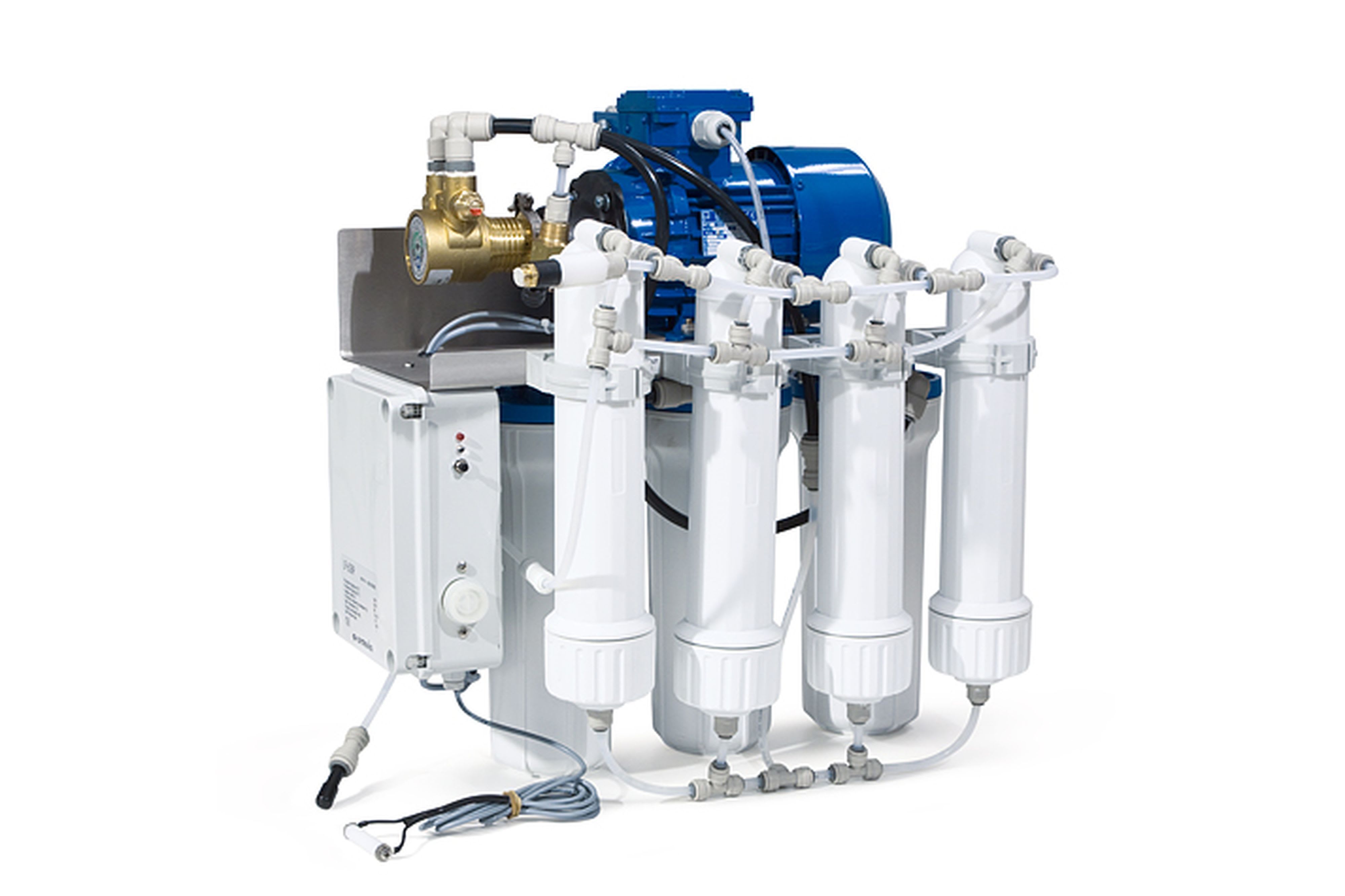 Teddington - Osmoseur avec pompe 100 L/h, ballon tampon et raccord entrée eau 20/27