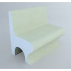 Teddington - Option dossier pour banc de hammam - au mètre