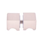 Teddington - Poignée carrée finition INOX satiné pour pour porte hammam