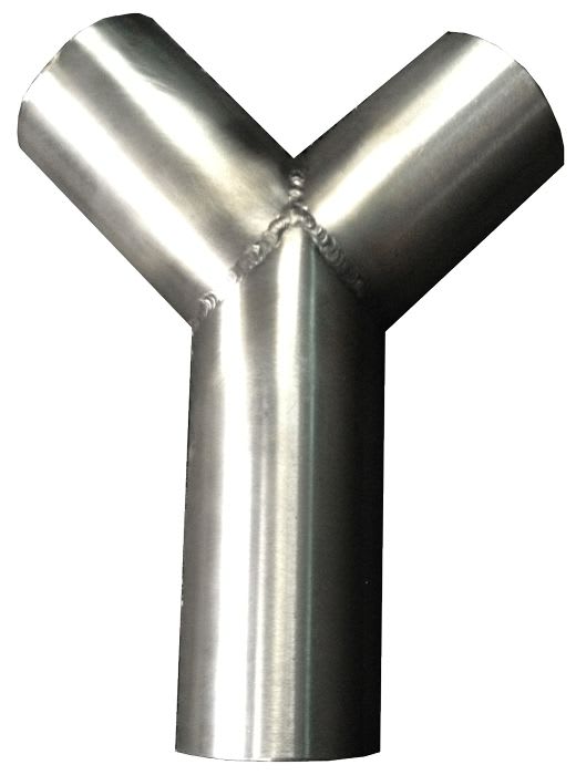 Teddington - Té INOX de division en 2 branches pour tuyau vapeur D. 25 mm