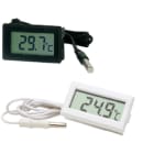 Teddington - Indicateur numérique de température blanc à batterie arrière -50°C à 70°C