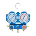 Teddington - Manomètre 2 voies en coffret (R1234yf) avec jeu de 3 flexibles 1,5 m et coupleur