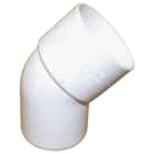 Teddington - Coude Fem/Fem PVC Blanc 45° - diamètre 40 mm