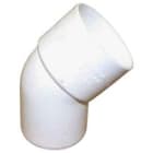 Teddington - Coude Mâle/Fem PVC Blanc 45° - diamètre 40 mm