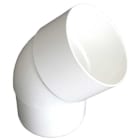 Teddington - Coude M/F PVC Blanc 45° - diamètre 80 mm