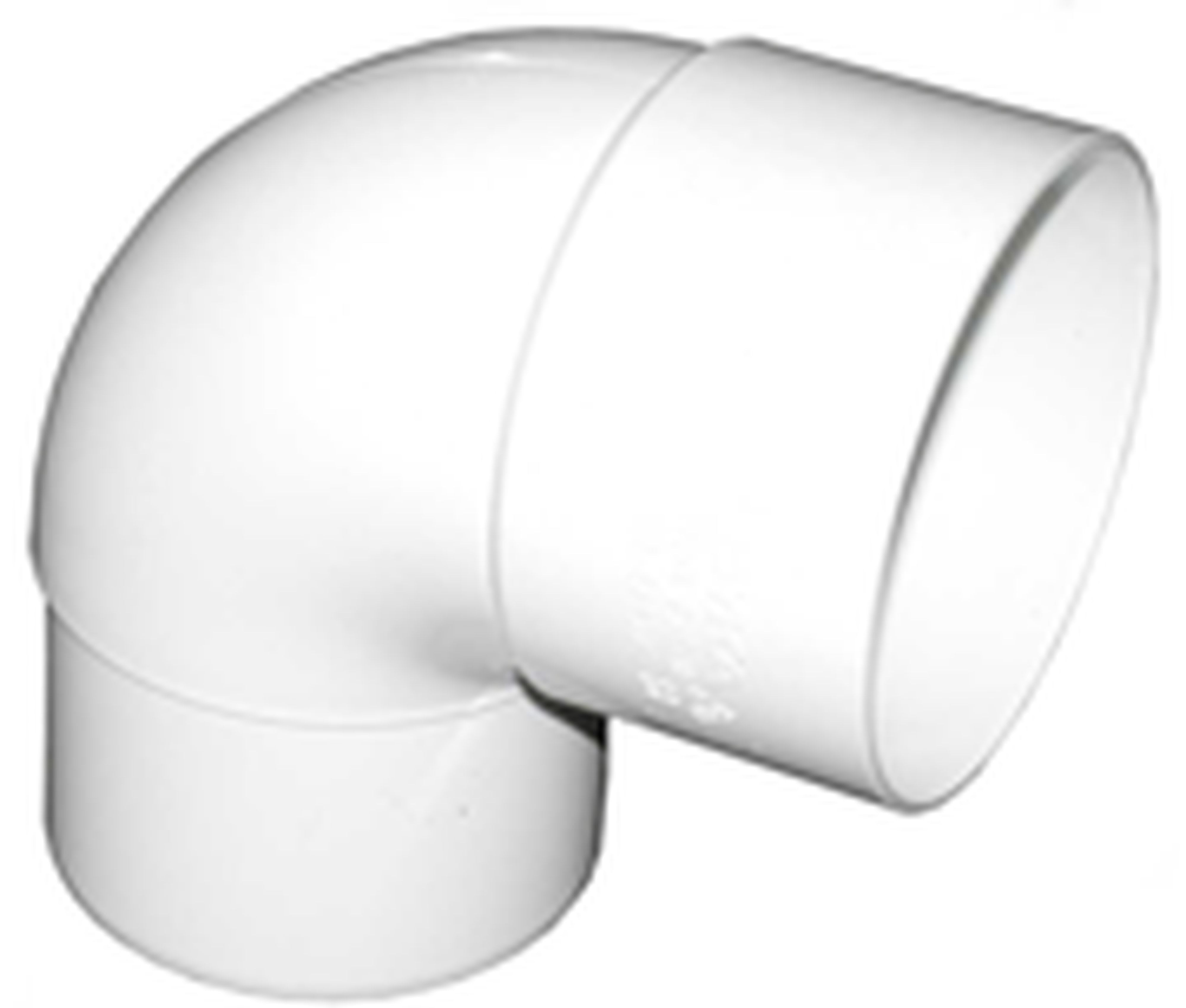 Teddington - Coude M/F PVC Blanc 90° - diamètre 80 mm