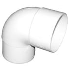 Teddington - Coude M/F PVC Blanc 90° - diamètre 80 mm