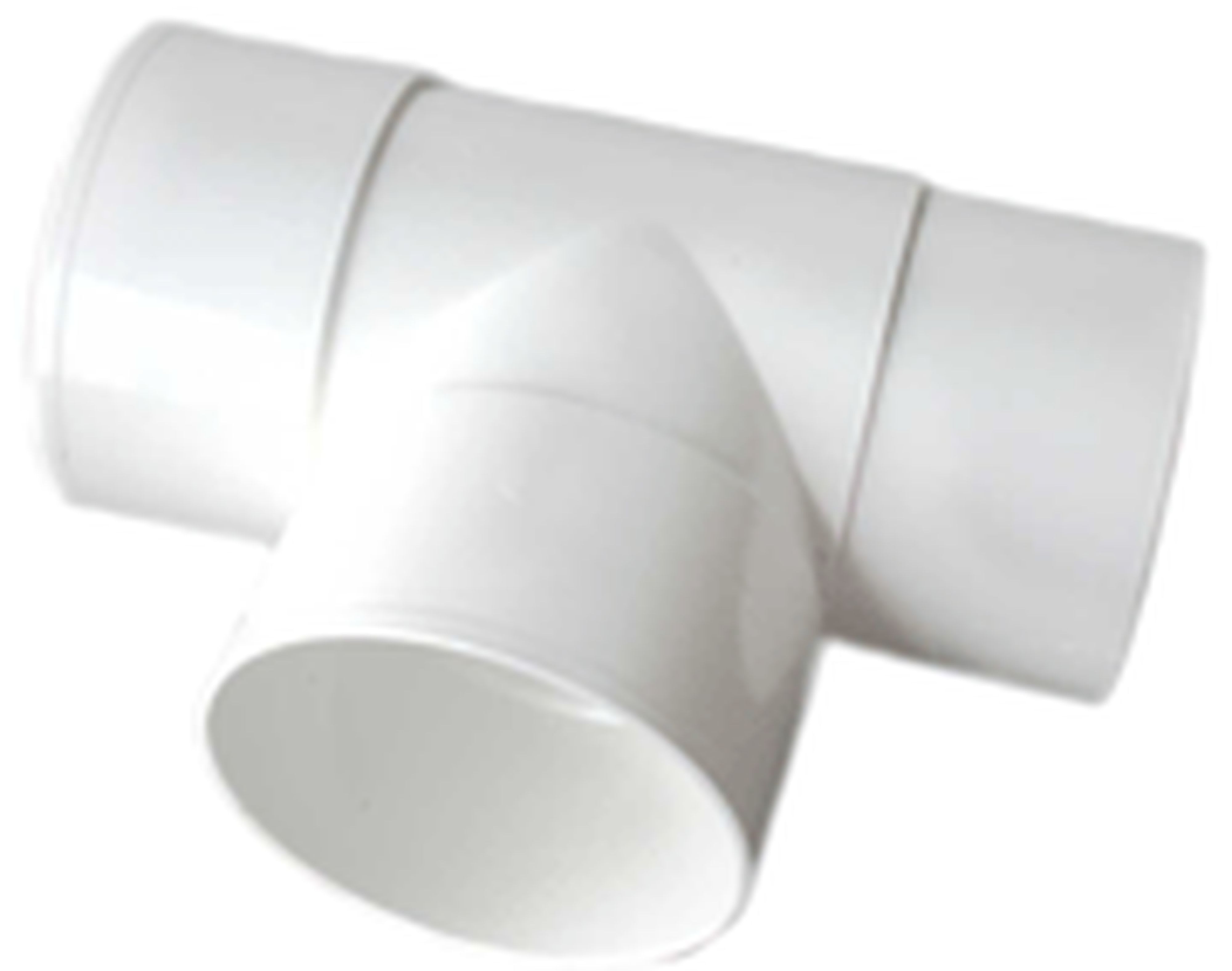 Teddington - Té F/F/F PVC Blanc- diamètre 80 mm